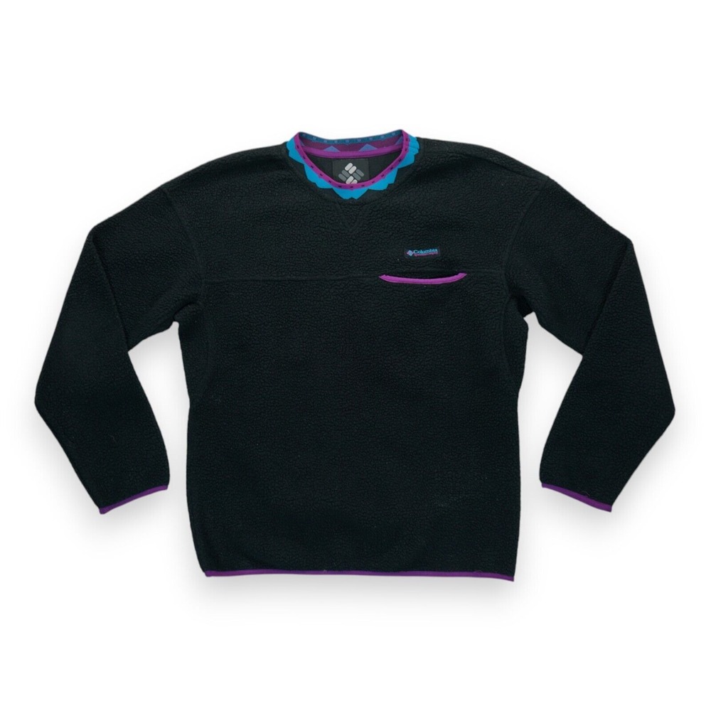 Columbia‎ Wapitoo Fleece Pullover Crewneck Sweater Men's Small Slim Fit